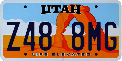 UT license plate Z488MG