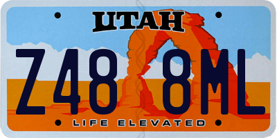 UT license plate Z488ML