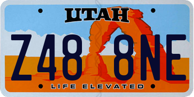 UT license plate Z488NE