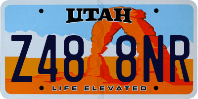 UT license plate Z488NR