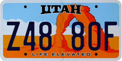 UT license plate Z488OF