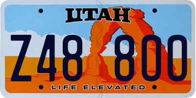 UT license plate Z488OO