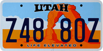 UT license plate Z488OZ