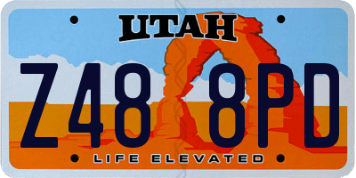 UT license plate Z488PD