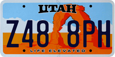 UT license plate Z488PH