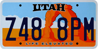 UT license plate Z488PM