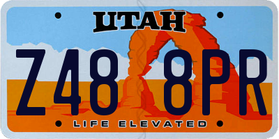 UT license plate Z488PR