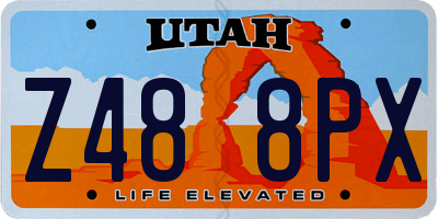 UT license plate Z488PX