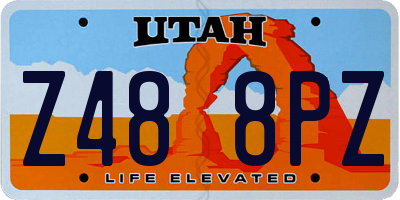 UT license plate Z488PZ