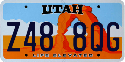 UT license plate Z488QG