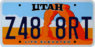 UT license plate Z488RT