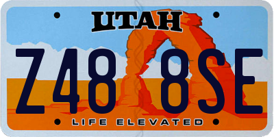 UT license plate Z488SE