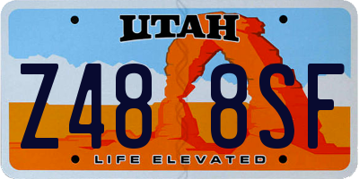 UT license plate Z488SF