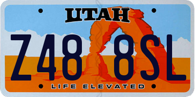 UT license plate Z488SL