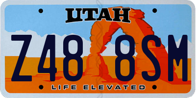 UT license plate Z488SM