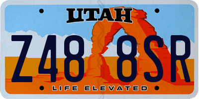 UT license plate Z488SR