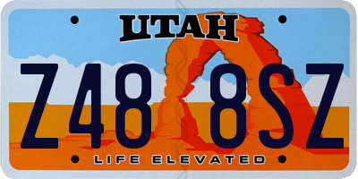 UT license plate Z488SZ