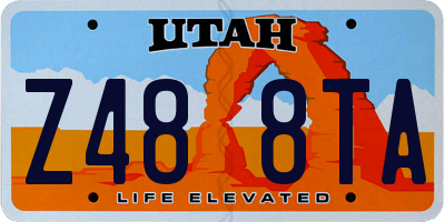 UT license plate Z488TA