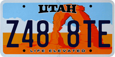 UT license plate Z488TE