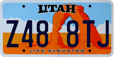 UT license plate Z488TJ