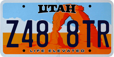 UT license plate Z488TR