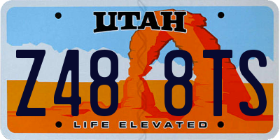 UT license plate Z488TS