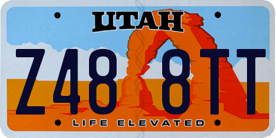 UT license plate Z488TT