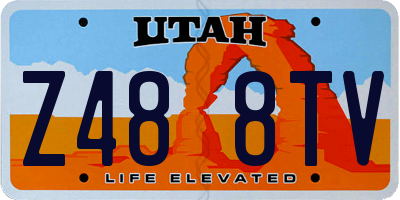 UT license plate Z488TV