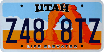 UT license plate Z488TZ