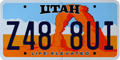 UT license plate Z488UI