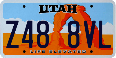 UT license plate Z488VL