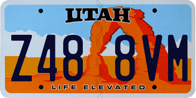 UT license plate Z488VM