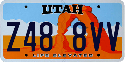 UT license plate Z488VV