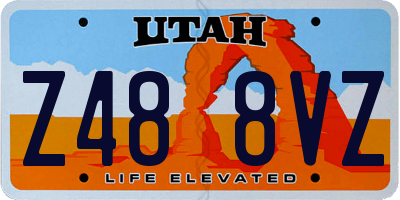 UT license plate Z488VZ