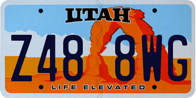 UT license plate Z488WG