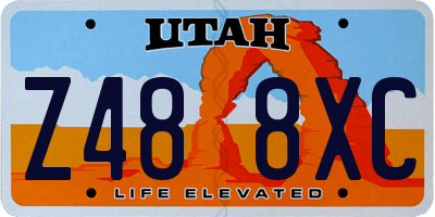 UT license plate Z488XC