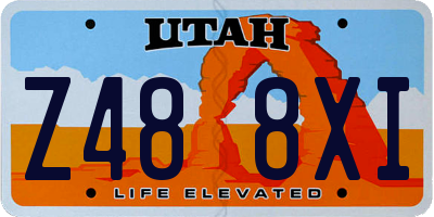 UT license plate Z488XI