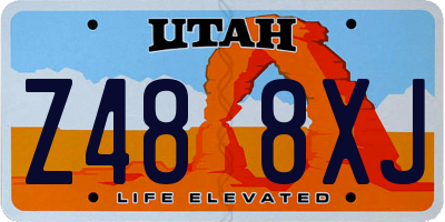 UT license plate Z488XJ