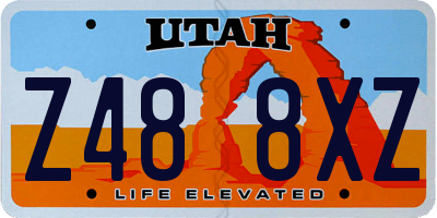 UT license plate Z488XZ