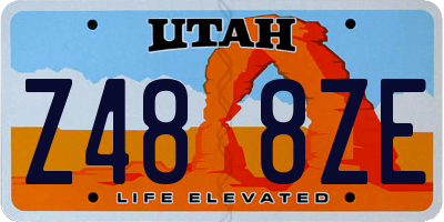 UT license plate Z488ZE