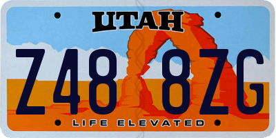 UT license plate Z488ZG