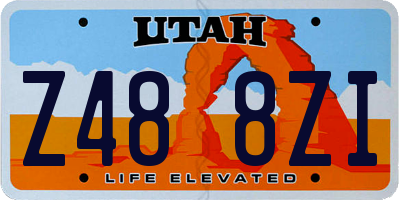 UT license plate Z488ZI