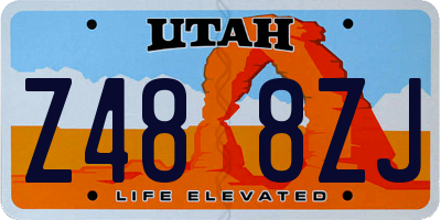 UT license plate Z488ZJ