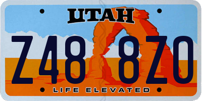 UT license plate Z488ZO