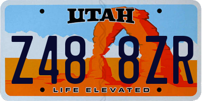 UT license plate Z488ZR