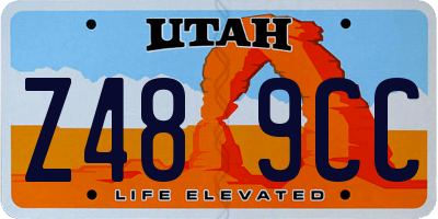 UT license plate Z489CC