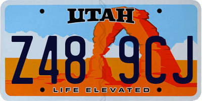 UT license plate Z489CJ