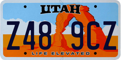 UT license plate Z489CZ