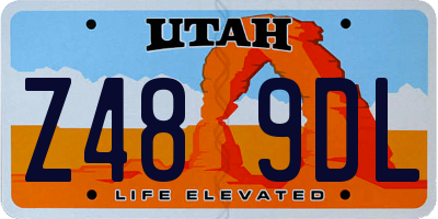 UT license plate Z489DL