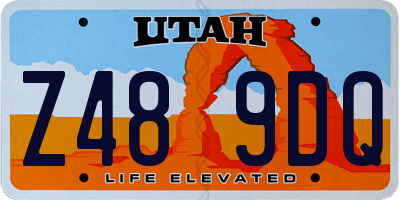 UT license plate Z489DQ